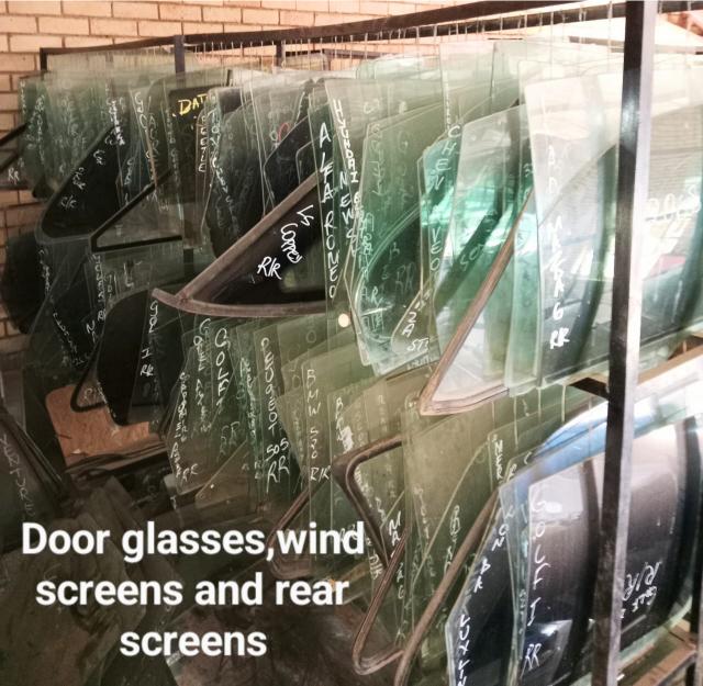 Door glasses windscreens rear screens